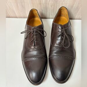 Beckett Simonon Elegant Dark Brown Men's Oxford Shoes Handcrafted Leather
